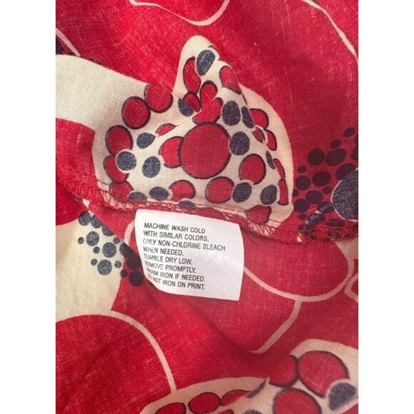 Duck Head Jeans Co Mod Cotton Shift Dress Floral Red White Blue July 4 Girls XL - Picture 8 of 8